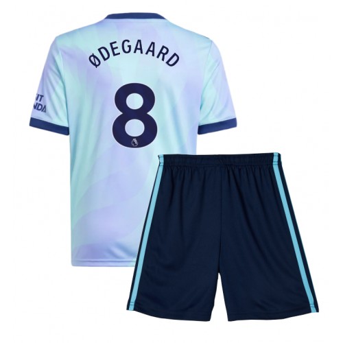 Fotballdrakt Barn Arsenal Martin Odegaard #8 Tredjedraktsett 2024-25 Kortermet (+ Korte bukser)